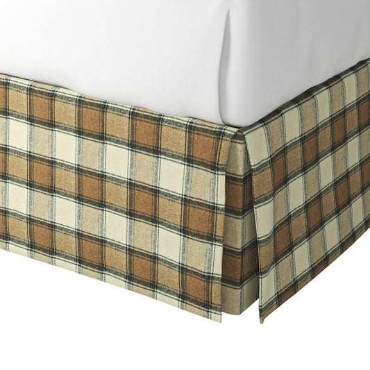Tailored Bedskirt in Cozy Cabin - Walnut