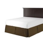 Tailored Bedskirt in Check Mate - Ganache