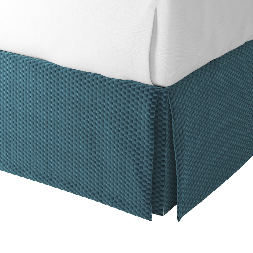 Tailored Bedskirt in Check Mate - Twilight