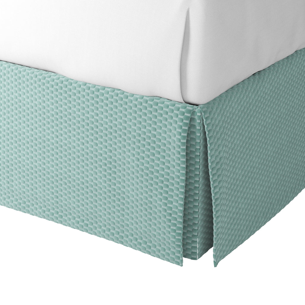 Tailored Bedskirt in Check Mate - Haze