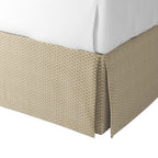 Tailored Bedskirt in Check Mate - Cream