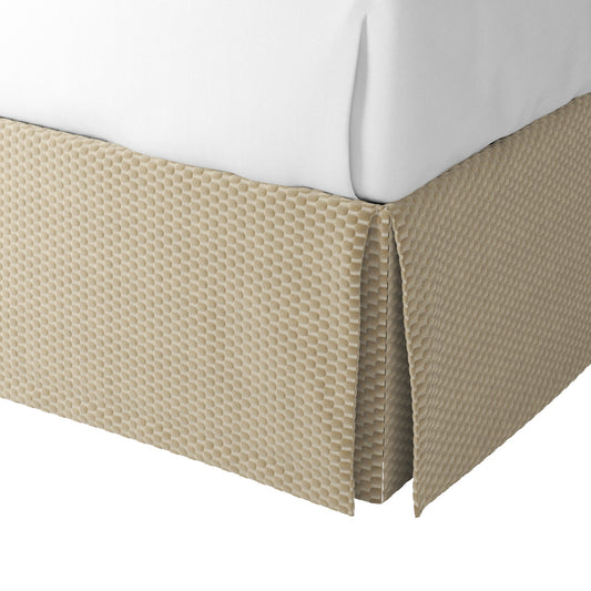 Tailored Bedskirt in Check Mate - Cream