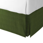 Tailored Bedskirt in Check Mate - Loden