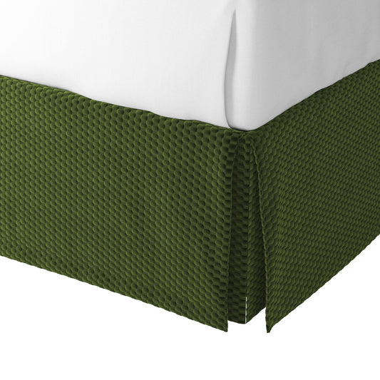 Tailored Bedskirt in Check Mate - Loden