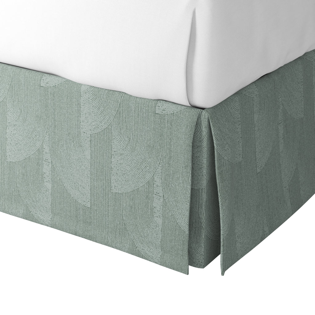 Tailored Bedskirt in Make Waves - Dove