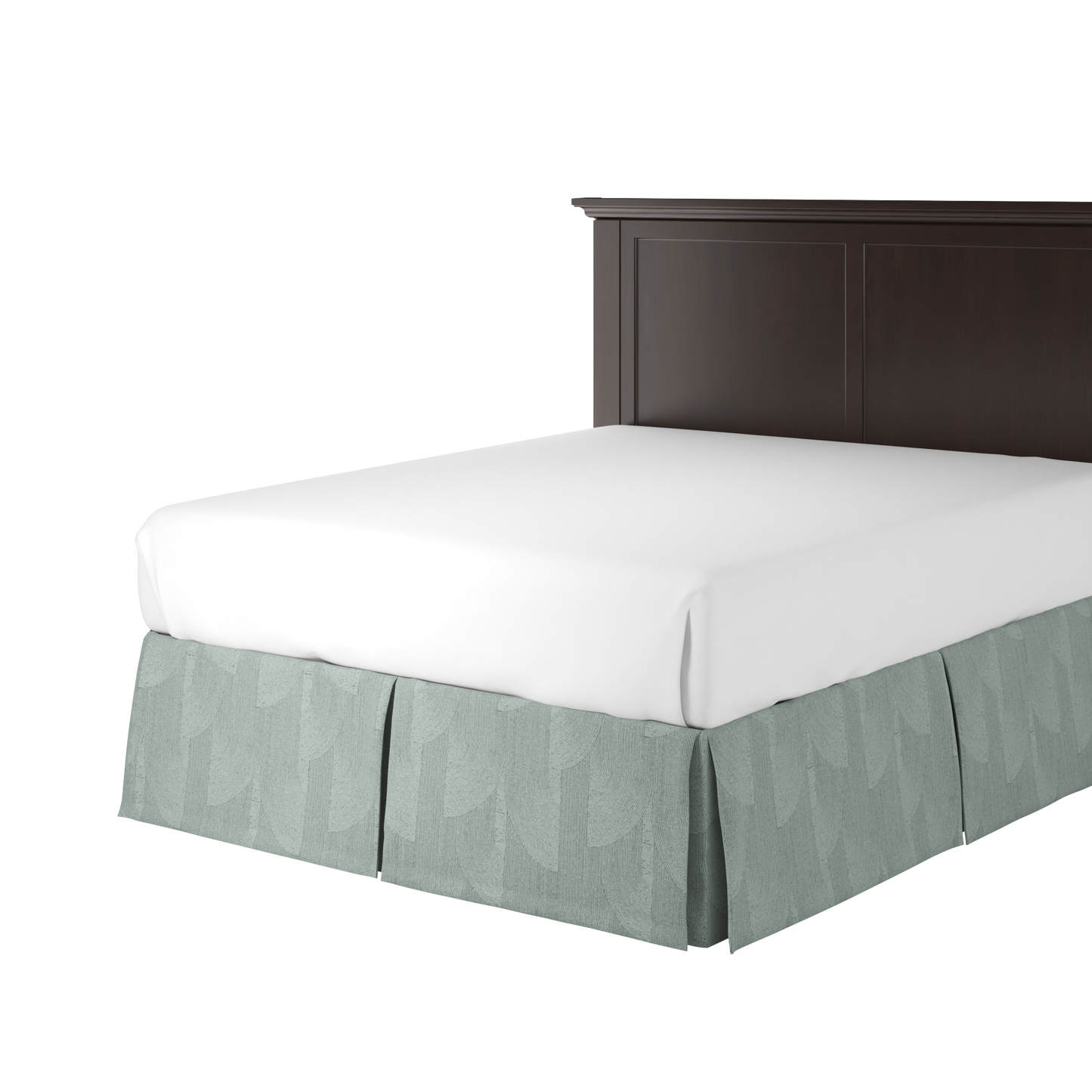 Tailored Bedskirt in Make Waves - Dove