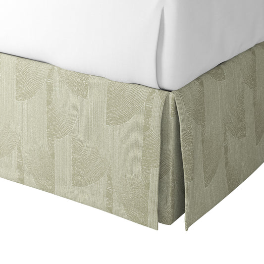 Tailored Bedskirt in Make Waves - Oatmeal