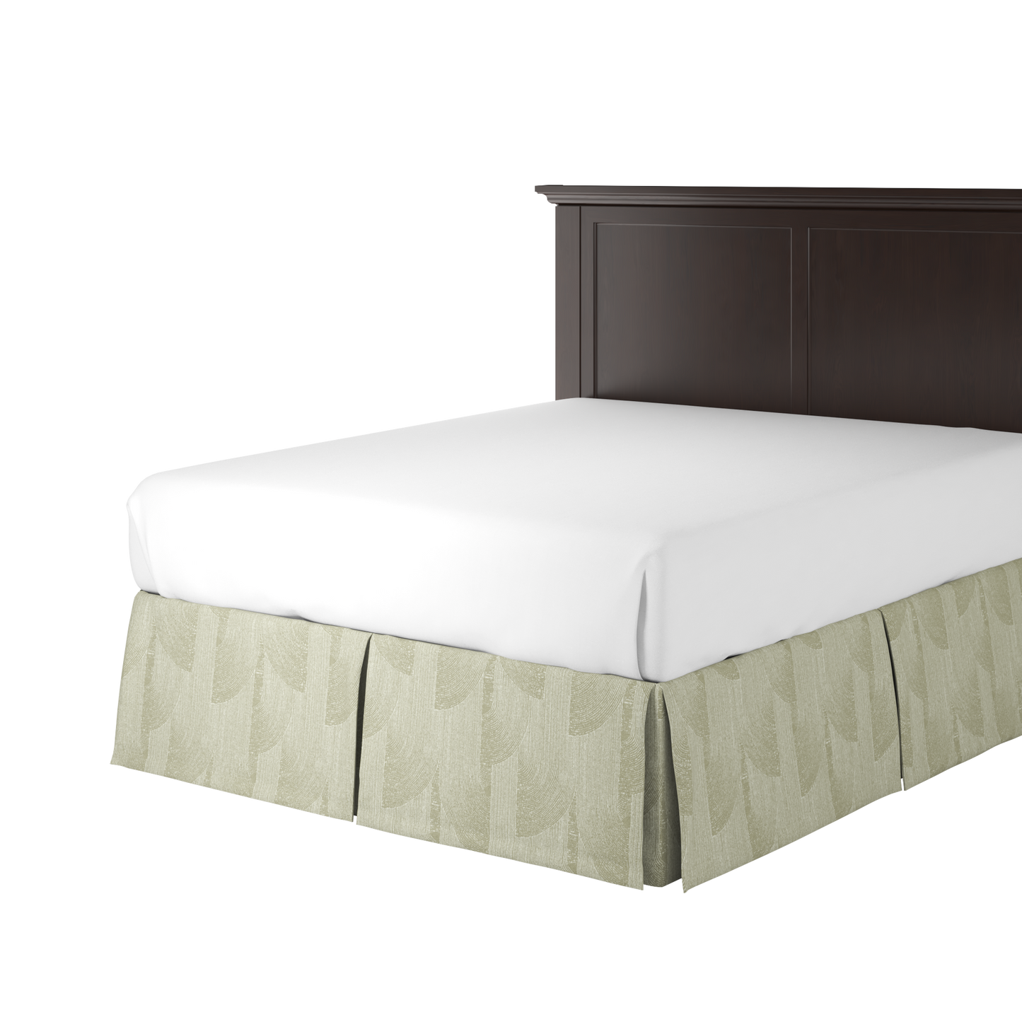 Tailored Bedskirt in Make Waves - Oatmeal