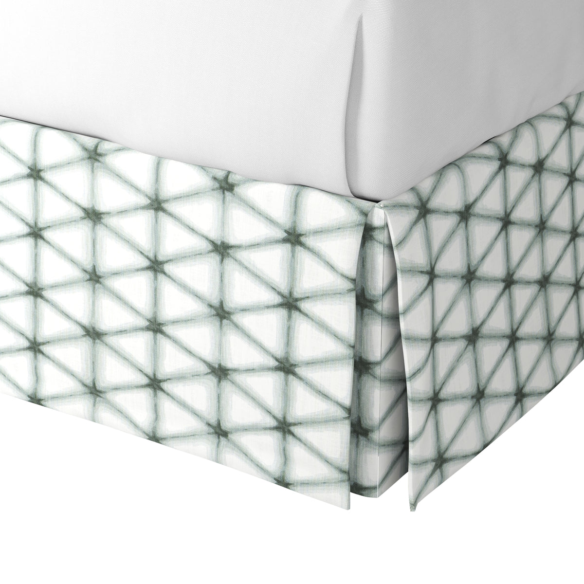 Tailored Bedskirt in Point Taken - Frost