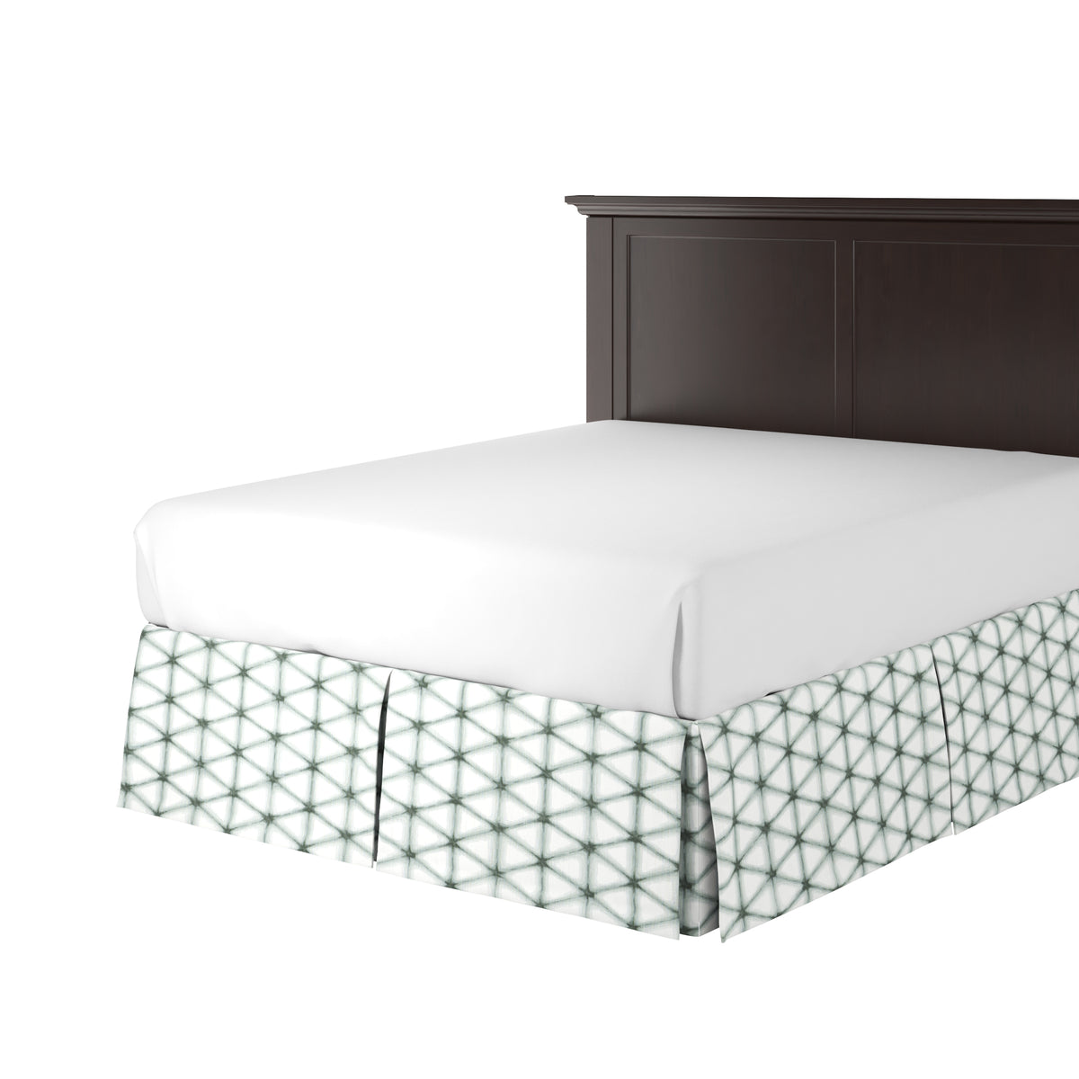 Tailored Bedskirt in Point Taken - Frost
