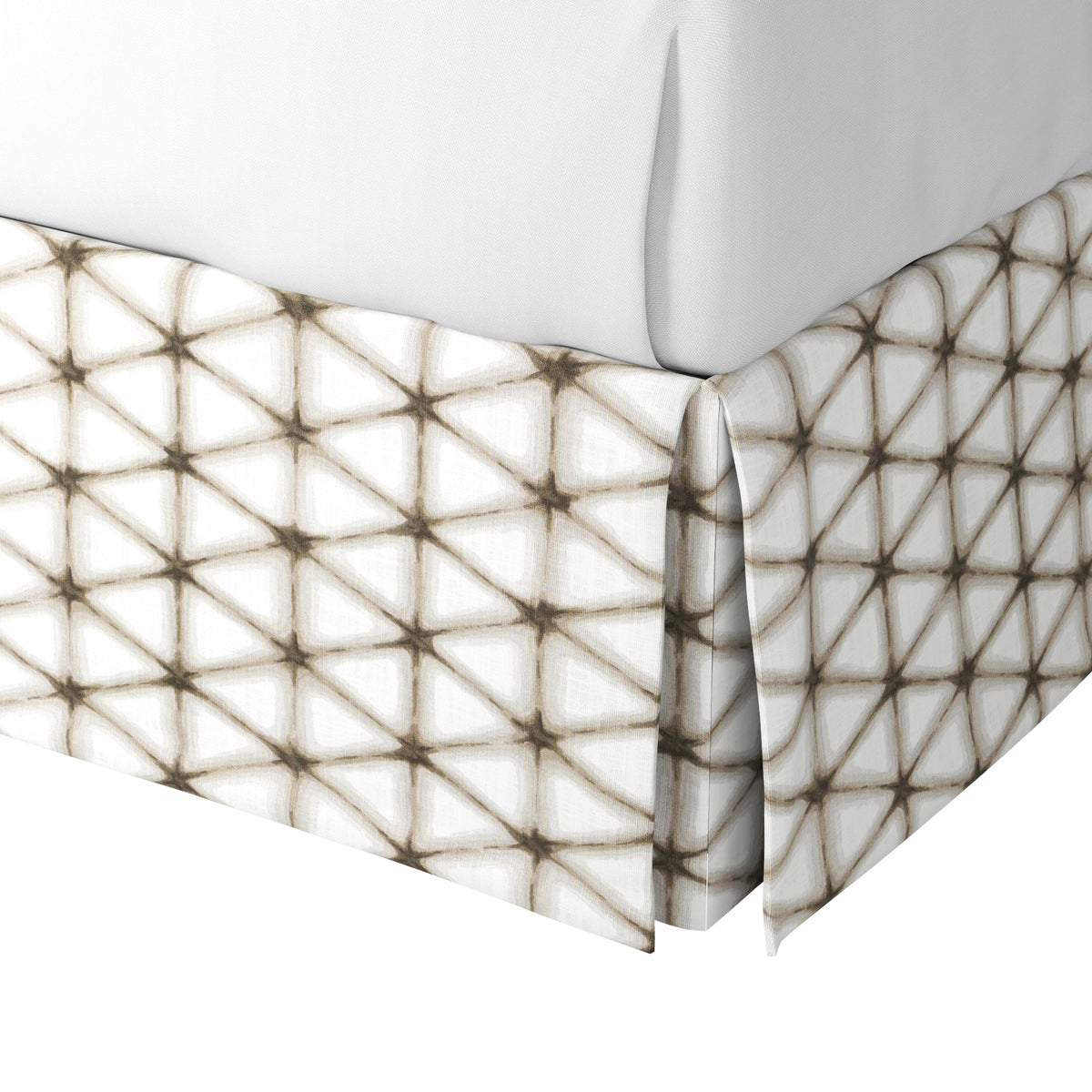 Tailored Bedskirt in Point Taken - Wood