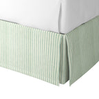 Tailored Bedskirt in Candy Shop Stripes - Bottleglass