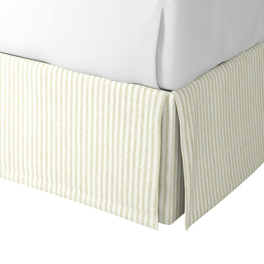 Tailored Bedskirt in Candy Shop Stripes - Dune