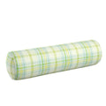 Bolster Pillow in Summer Plaid - Seaglass