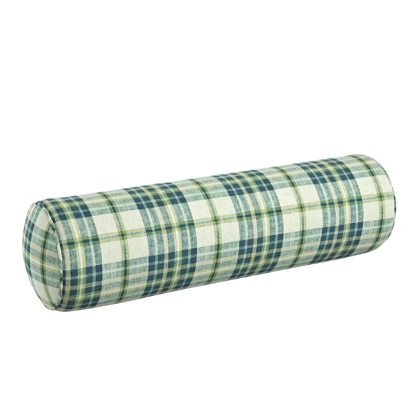 Bolster Pillow in Summer Plaid - Twilight
