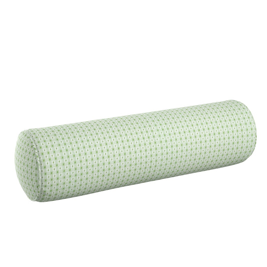 Bolster Pillow in Luxe Gingham - Celery