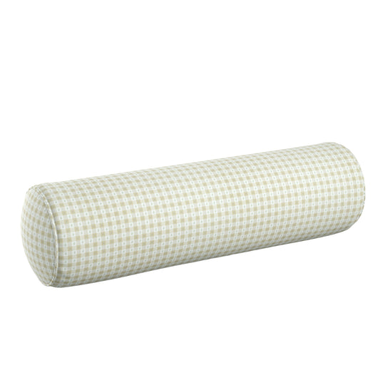 Bolster Pillow in Luxe Gingham - Wheat