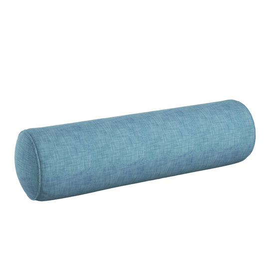 Bolster Pillow in Woven Cotton - Deep Blue