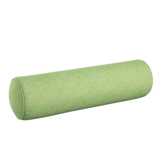 Bolster Pillow in Woven Cotton - Green