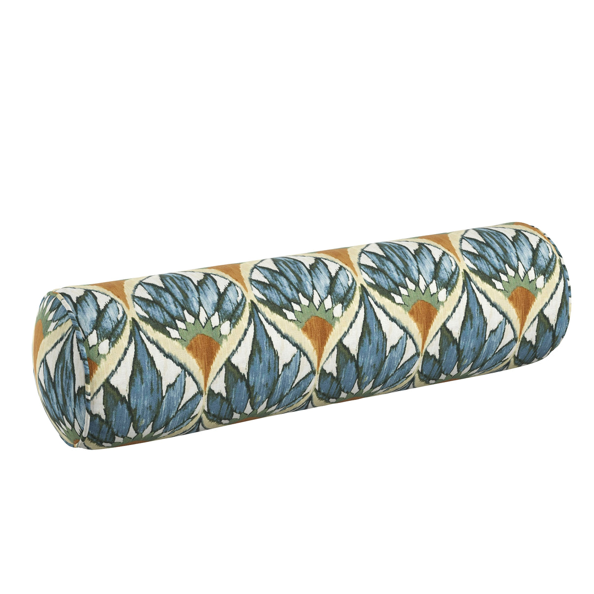 Bolster Pillow in Petal Press - Aquamarine
