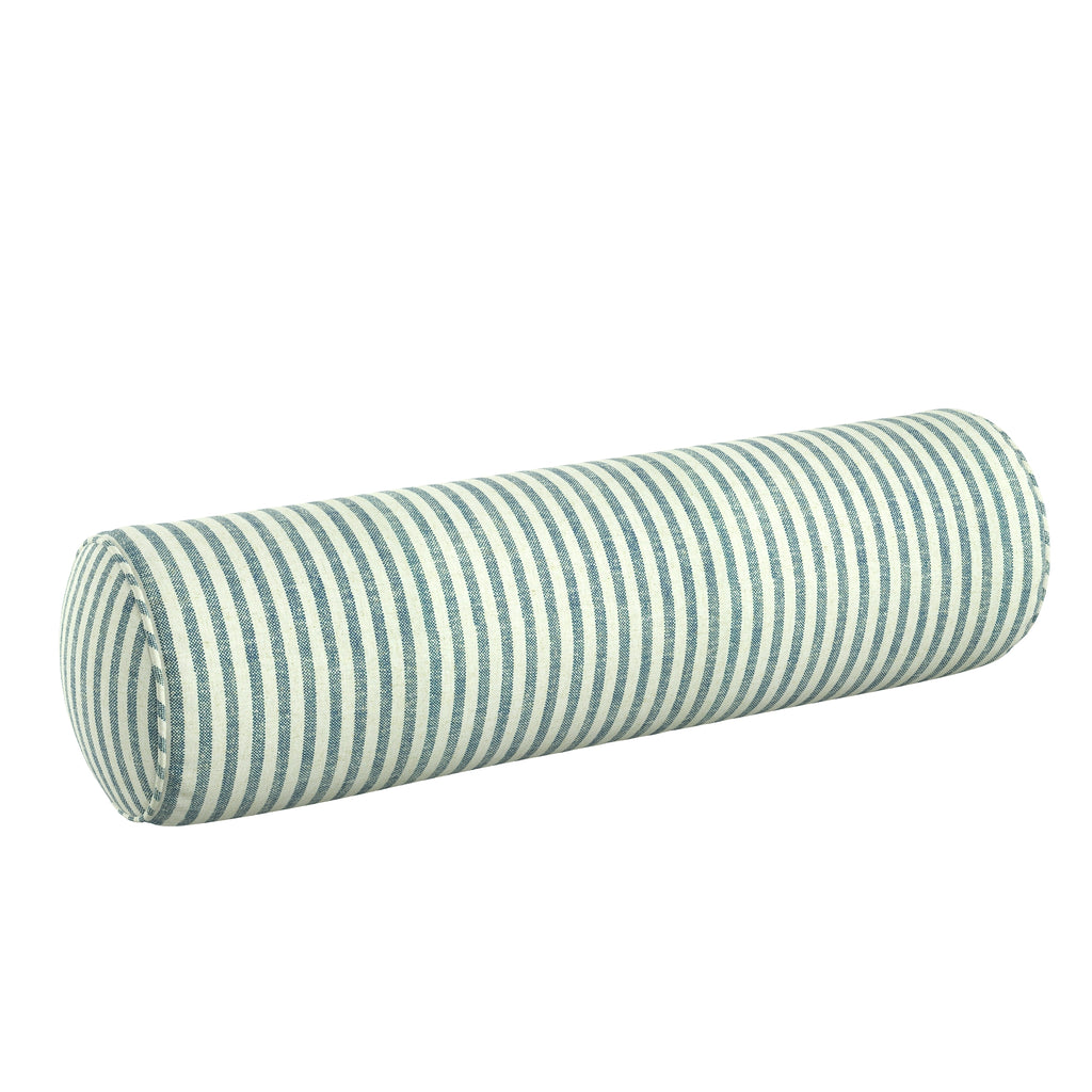 Bolster Pillow in Candy Shop Stripes - Navy