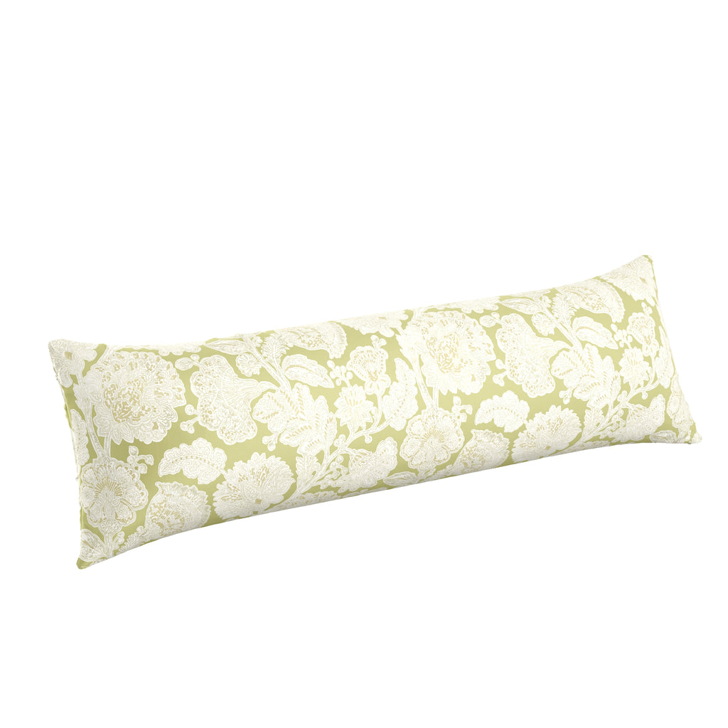 Large Lumbar Pillow in English Garden - Sage