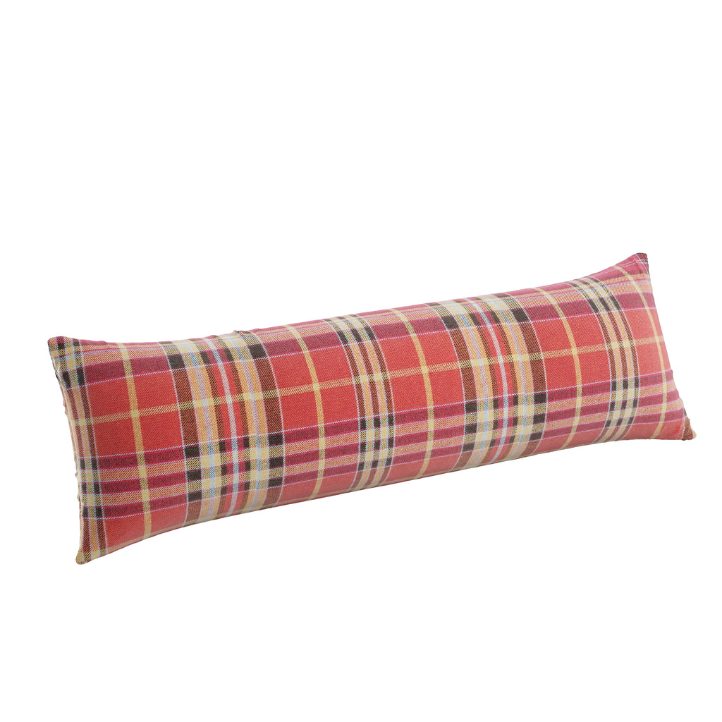 Large Lumbar Pillow in Tartan - Redwood