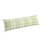 Large Lumbar Pillow in Summer Plaid - Stone
