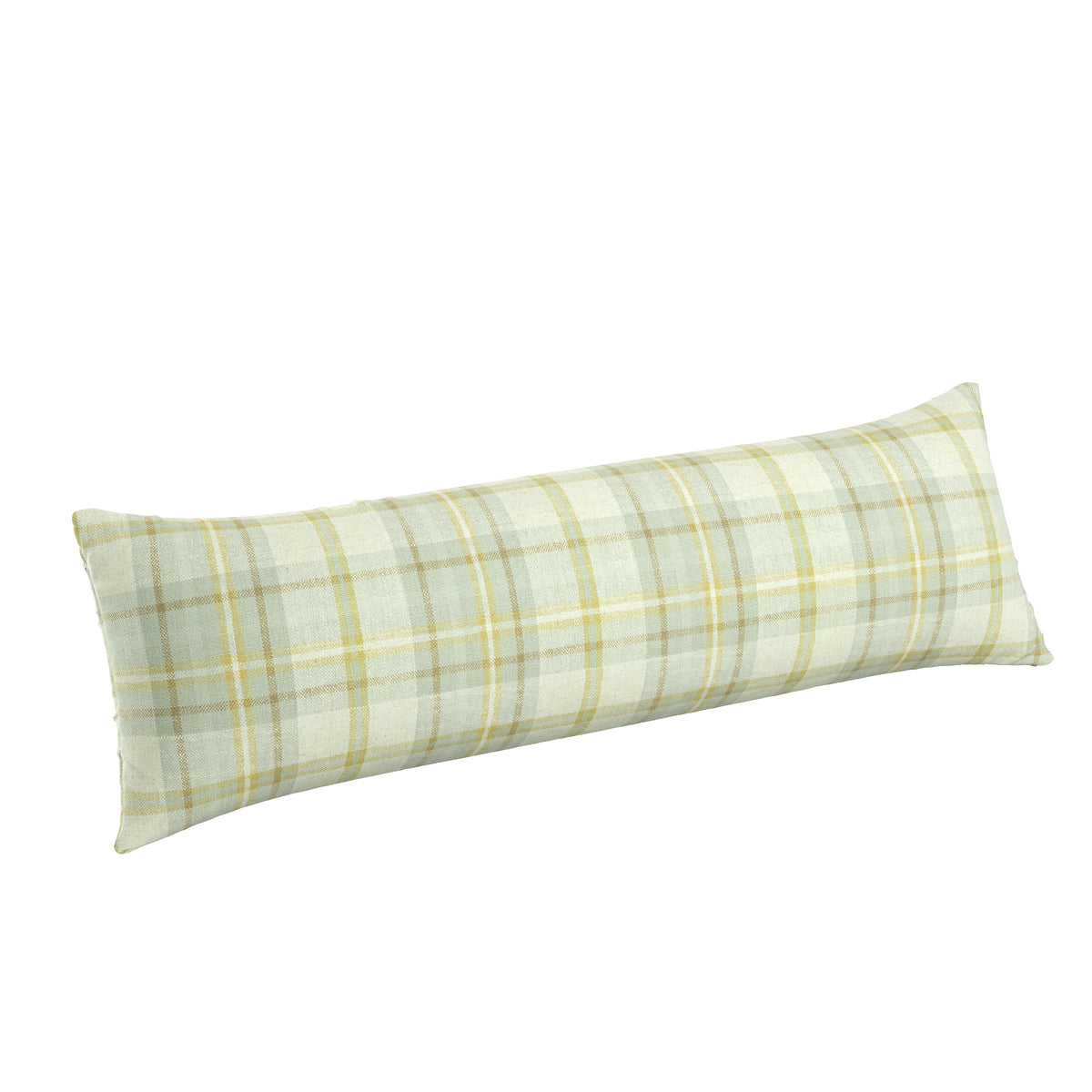 Large Lumbar Pillow in Summer Plaid - Stone