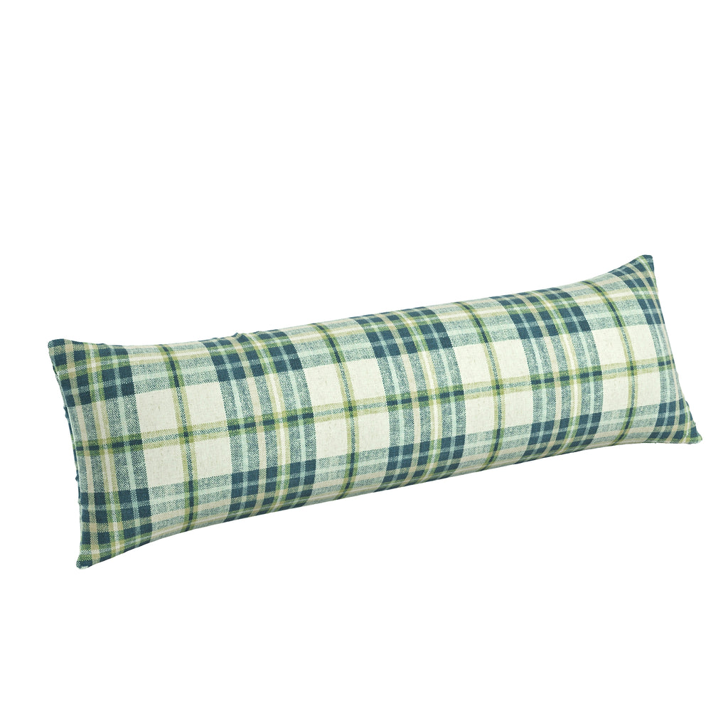 Large Lumbar Pillow in Summer Plaid - Twilight
