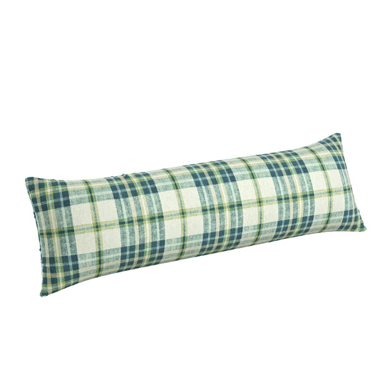 Large Lumbar Pillow in Summer Plaid - Twilight