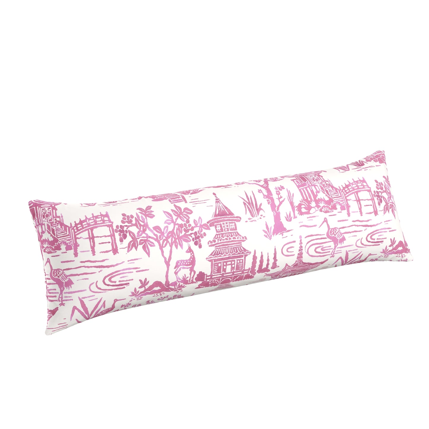 Large Lumbar Pillow in Zen Garden - Cherry