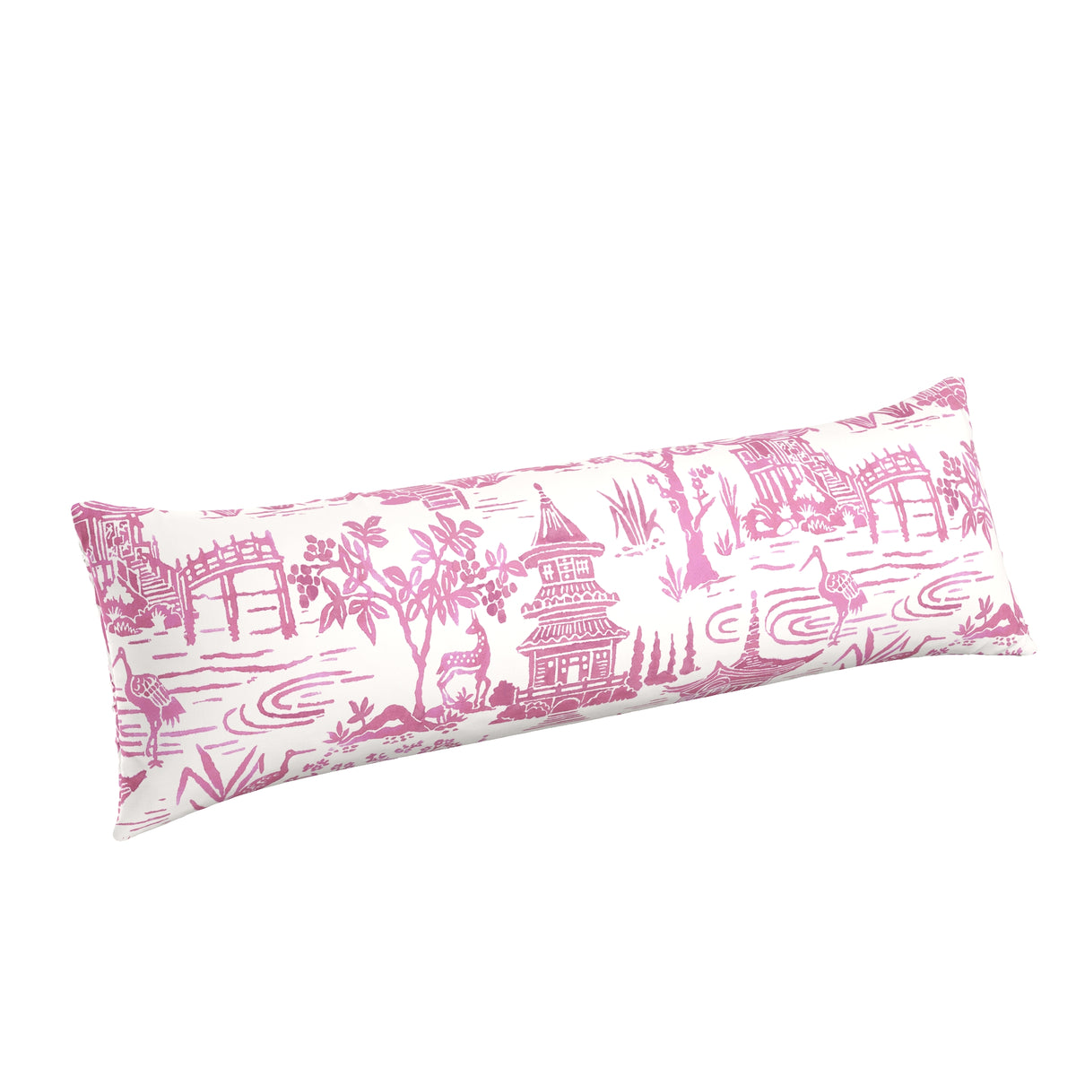 Large Lumbar Pillow in Zen Garden - Cherry