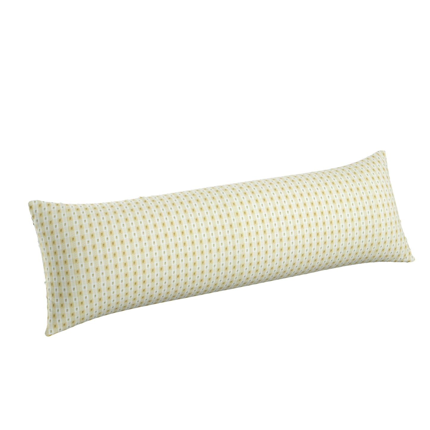 Large Lumbar Pillow in Luxe Gingham - Butter