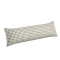 Large Lumbar Pillow in Luxe Gingham - Chocolate