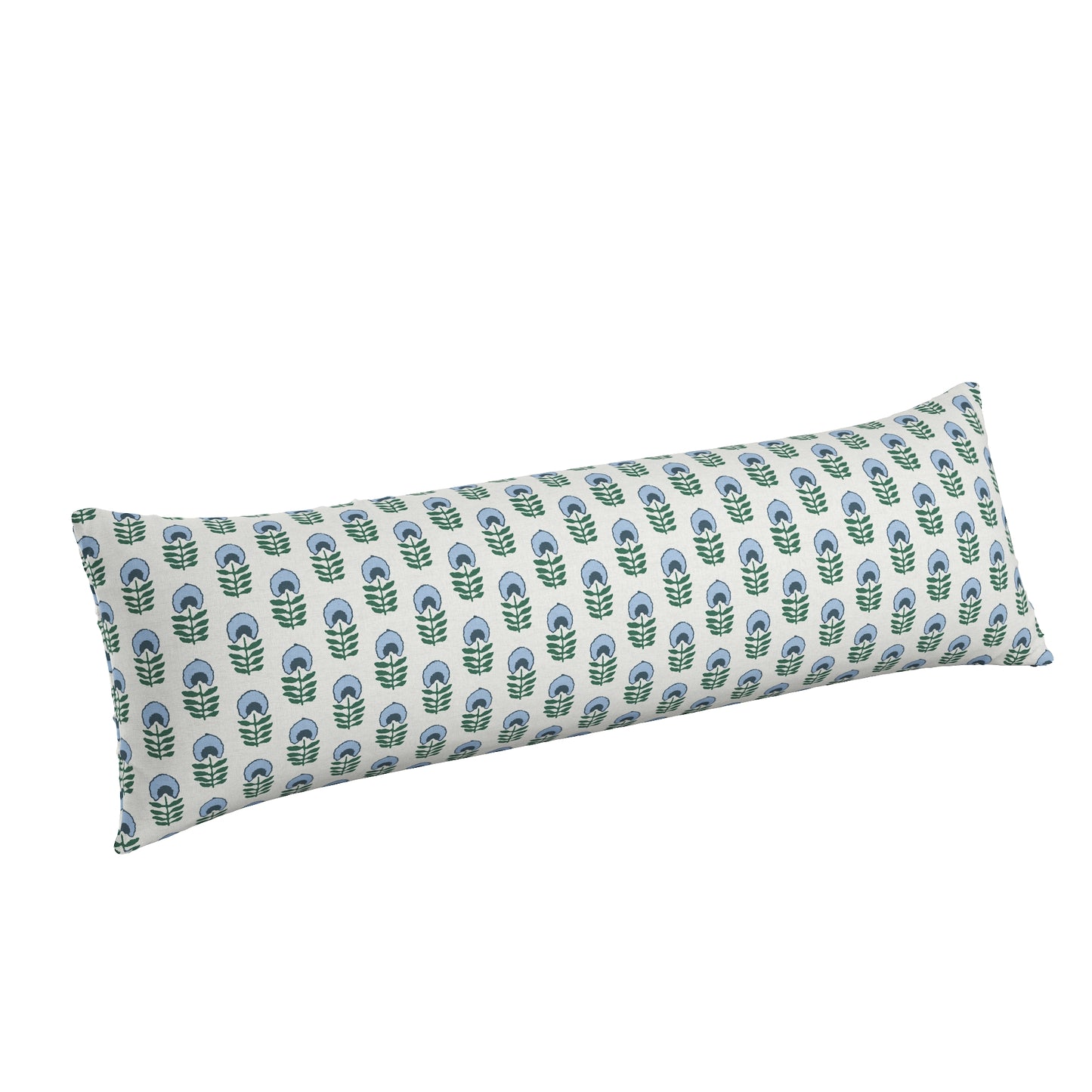 Large Lumbar Pillow in Mini Florals - Forest