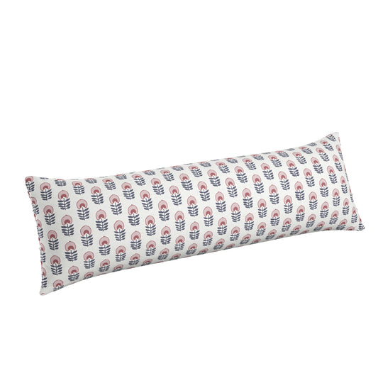 Large Lumbar Pillow in Mini Florals - Mulberry
