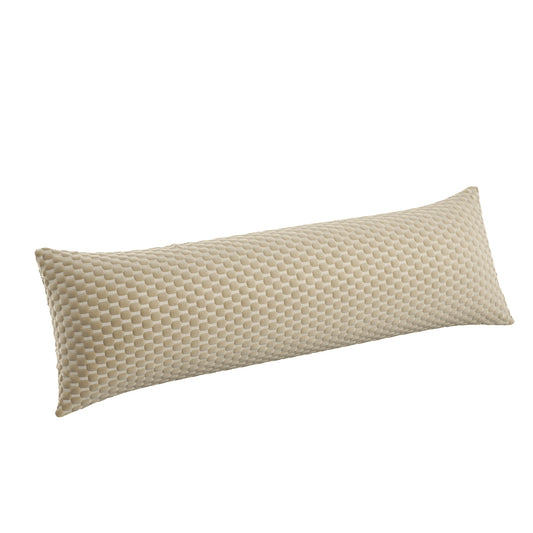 Large Lumbar Pillow in Check Mate - Cream