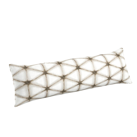 Large Lumbar Pillow in Point Taken - Wood