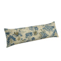 Large Lumbar Pillow in Tropical Toile - Lagoon