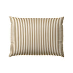 Boudoir Pillow in Little White Line - Cognac