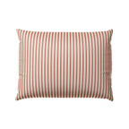 Boudoir Pillow in Little White Line - Red