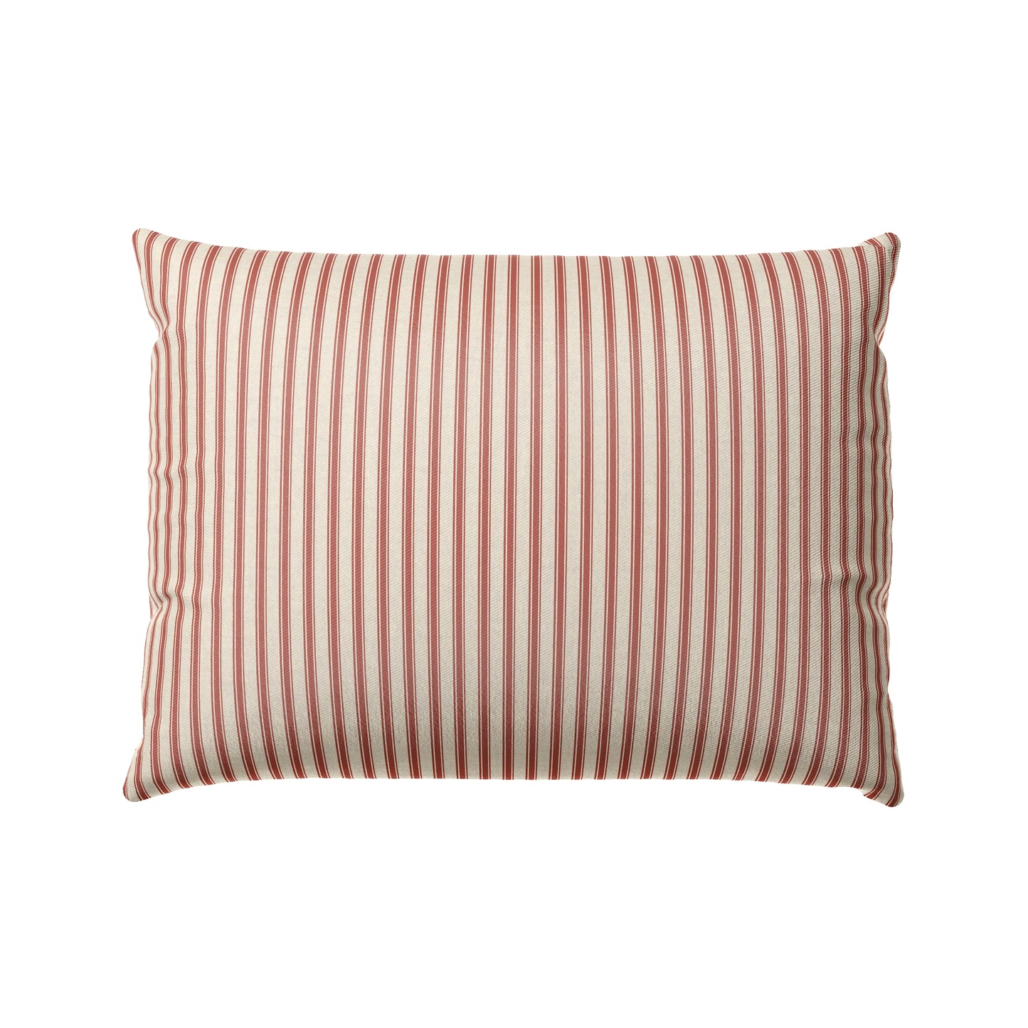 Boudoir Pillow in Little White Line - Red