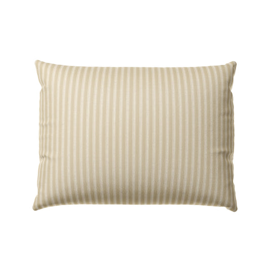 Boudoir Pillow in Little White Line - Sand