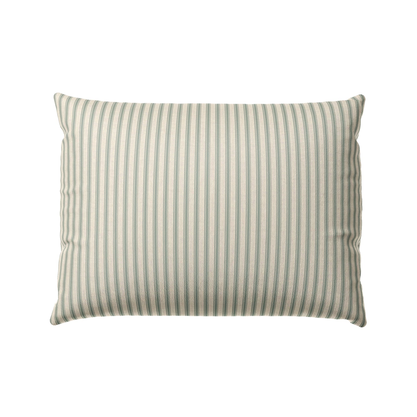 Boudoir Pillow in Little White Line - Seaglass