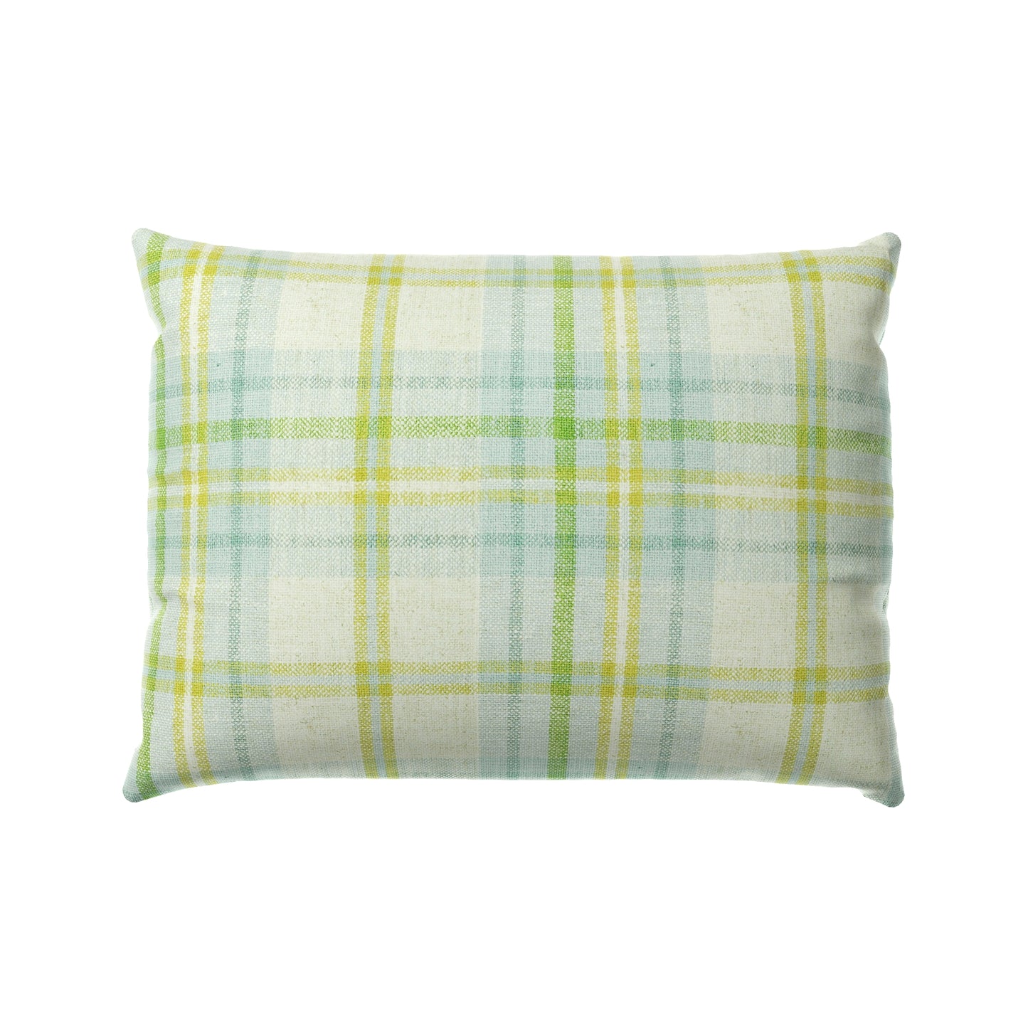 Boudoir Pillow in Summer Plaid - Seaglass