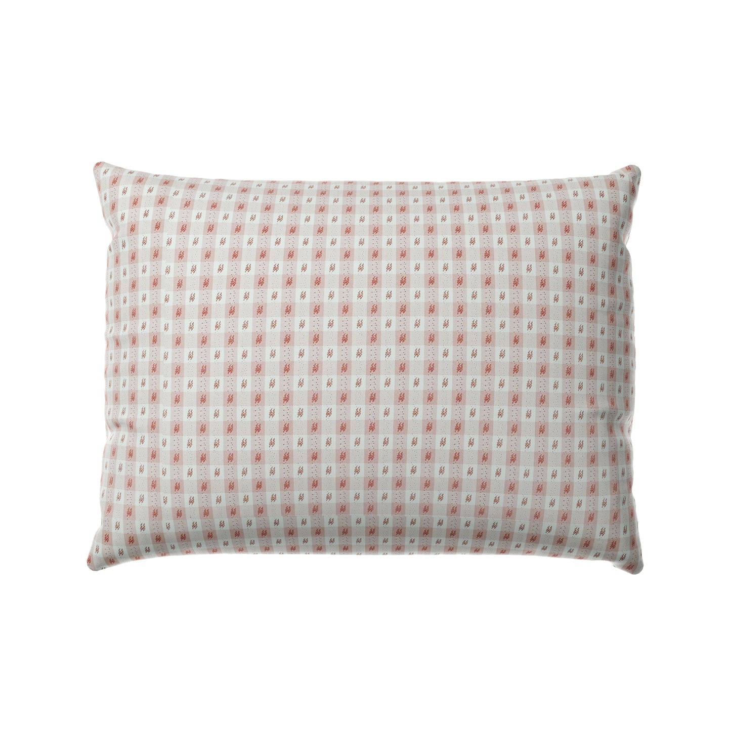 Boudoir Pillow in Luxe Gingham - Blush
