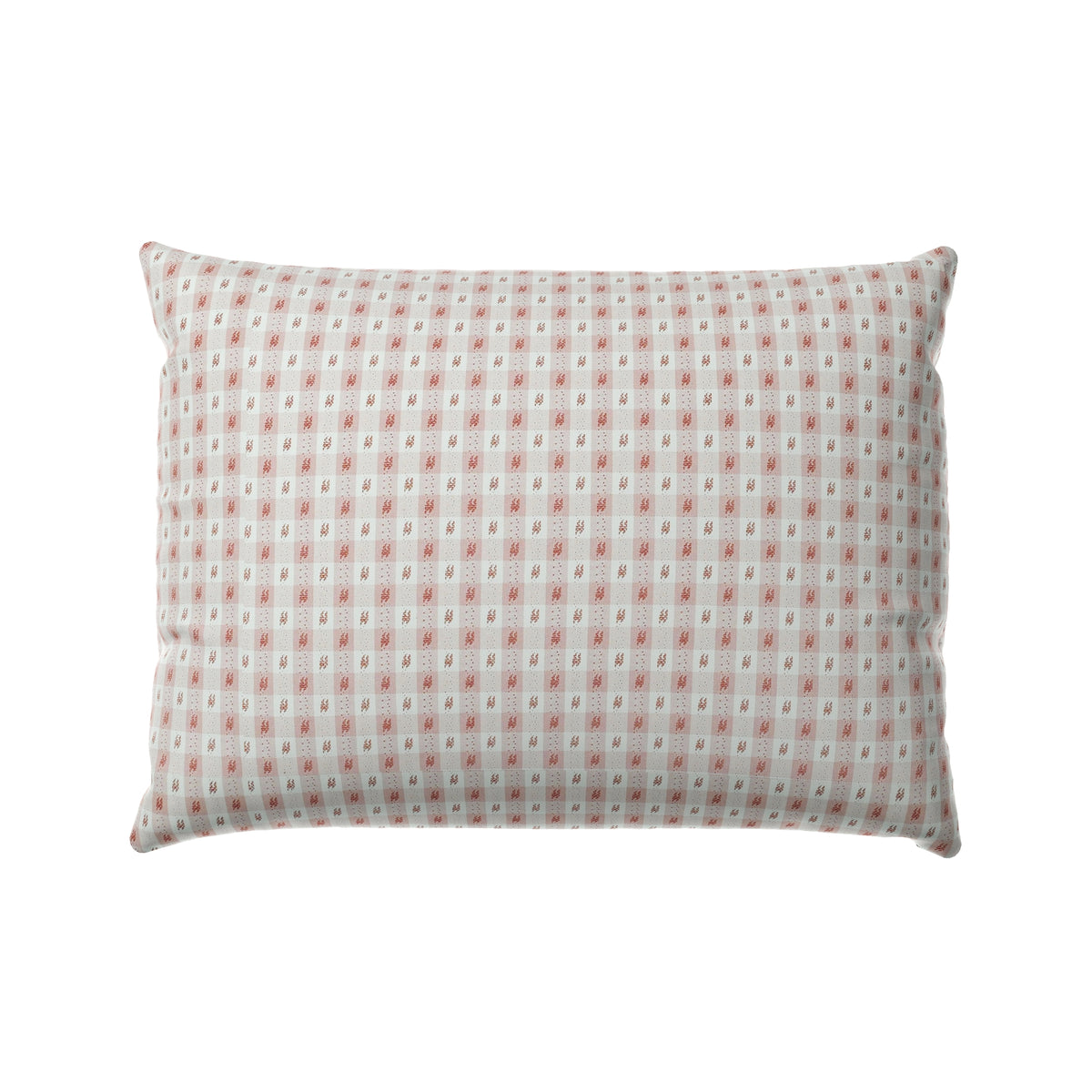 Boudoir Pillow in Luxe Gingham - Blush