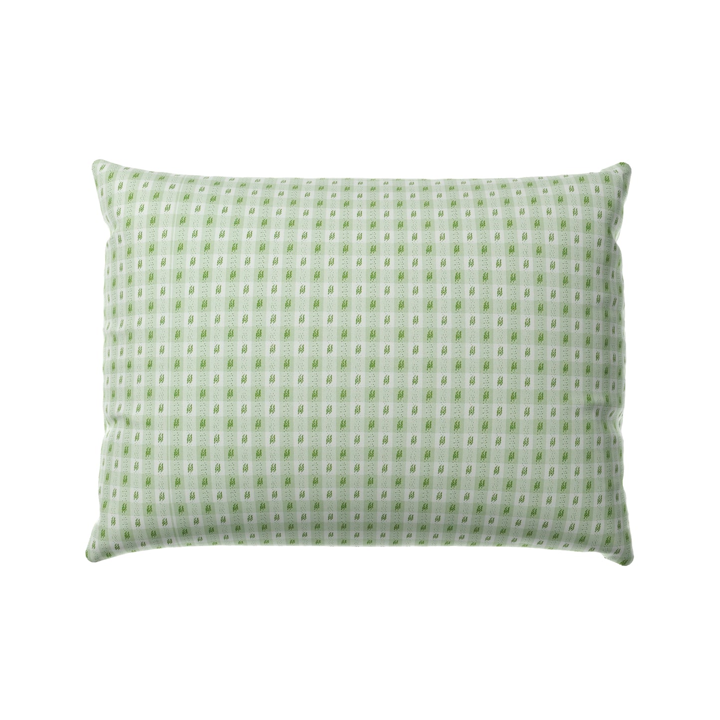 Boudoir Pillow in Luxe Gingham - Celery