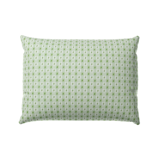 Boudoir Pillow in Luxe Gingham - Celery
